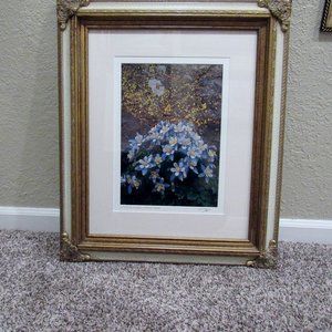 Columbine Lichen American Basin Hand Signed Flower